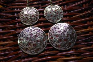 Tibetan Retro Round Earrings
