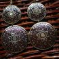 Tibetan Golden Sun Retro Earrings