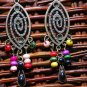 Tibetan Antique Copper Long Raindrop Earring