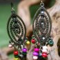 Tibetan Antique Copper Long Raindrop Earring