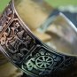 Tibetan Silver 'eight auspicious symbols' Bangle