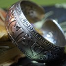 Tibetan Silver om mani pade me hum Bangle