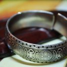 Tibetan Silver Chinese Symbols Bangle