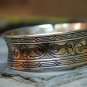 Tibetan Silver Concave Vines Bangle