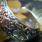 Tibetan Silver Drangon and Phoenix Bangle