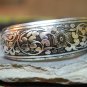 Tibetan Silver Eight Leaf Flower Bangle