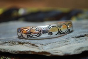 Tibetan Silver Flower Bangle