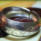 Tibetan Silver Flower Bangle