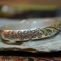 Tibetan Silver Lotus Flower Bangle