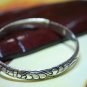 Tibetan Silver Lotus Flower Bangle