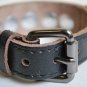 Handmade Vintage Style Black Leather Cuff