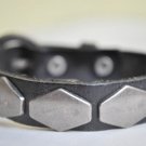Handmade Black Studded Leather Cuff