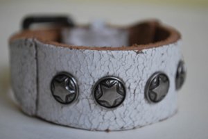 Large Vintage Style White Cuff