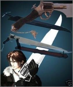 Final Fantasy Functional Gunblade Revolver Sword