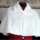 White Faux Fur Bridal Capelet
