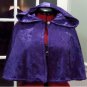 Purple Velvet Hooded Bridal Cape