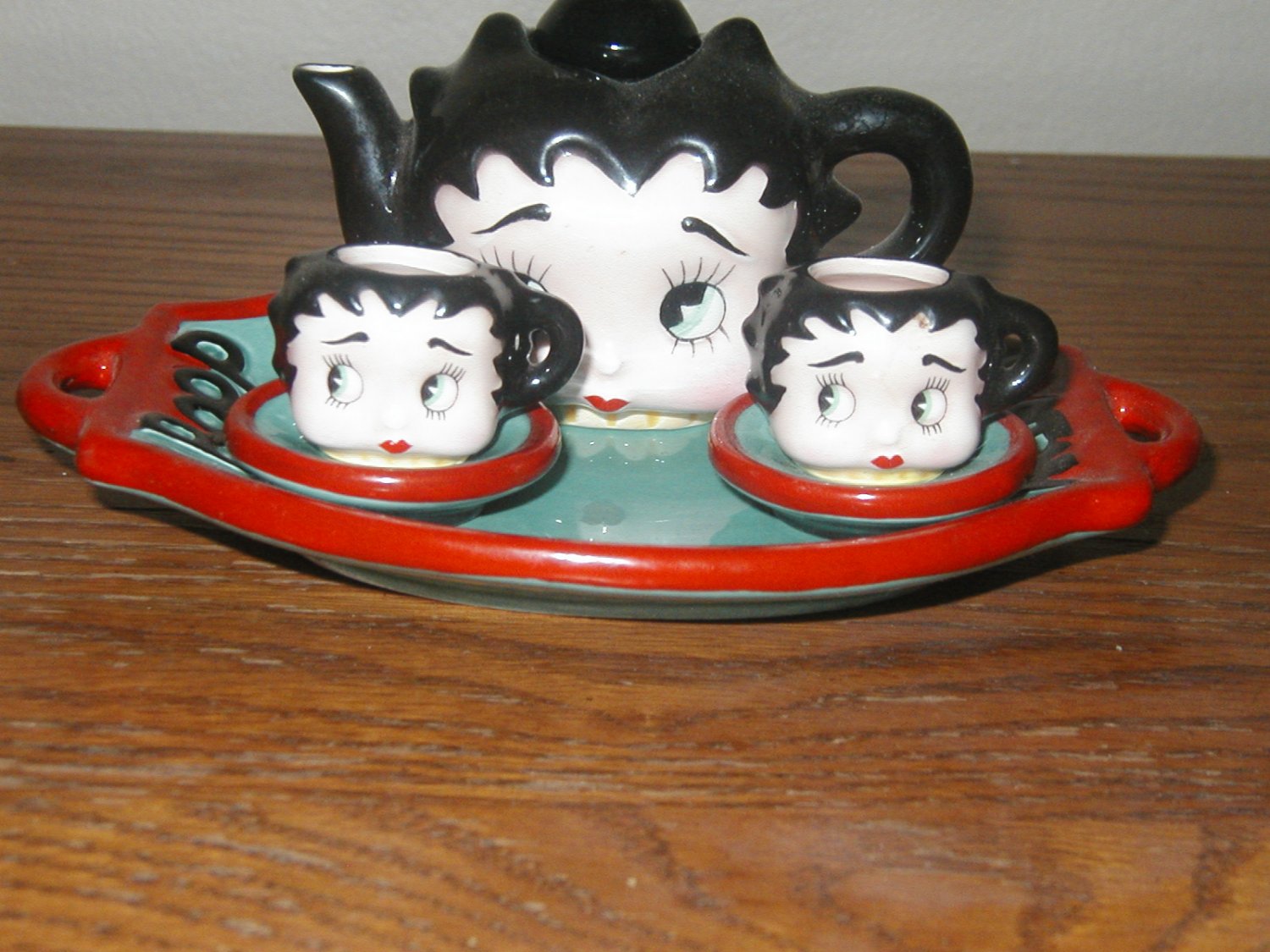 BETTY BOOP 7 PIECE TEA SET VANDER 1995