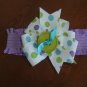 PURPLE AND LIME HAIRBAND TOO CUTE