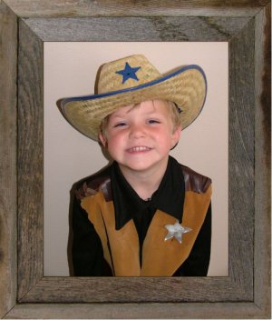 10 X 20 Narrow Western Picture Rustic Frame with Plexiglas