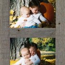 Vertical Barnwood Panel Frame for (2) 5" X 7" Pictures