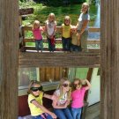 Vertical Barnwood Panel Frame for (4) 4 x 6 Pictures