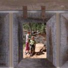 Vertical Basic Barnwood Conestoga Collage for (3) 5 X 7 pictures