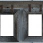 Vertical Basic Barnwood Conestoga Collage for (4) 4 X 6 pictures