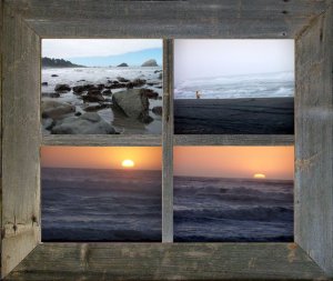 3" Barn Window Picture Frames for (4) 5 X 7 s