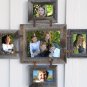 Barnwood Photo Collage Frame for (1) 8 X 10 and (4) 4 X 6's