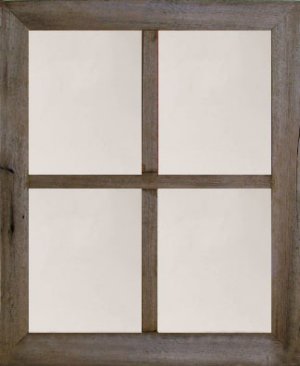 2" Medium 4-Pane Barn Window Mirror