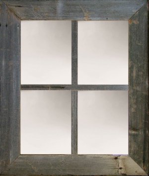 3" Medium 4-Pane Barn Window Mirror