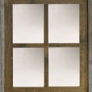 Narrow Western Large 4-Pane Barn Window Mirror