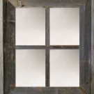 Wide Western Large 4-Pane Barn Window Mirror