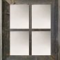 Wide Western Large 4-Pane Barn Window Mirror