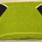 Luxurious and Fun Handmade Hooded towel for little and big kids - Frog