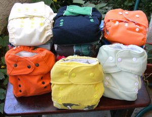 AIO One Size Bamboo Cloth Diaper Bundle (set of 12) - Diaper Sale 10% Off Free Shipping