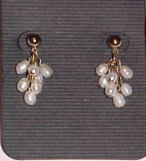 Lauren Conrad Genuine Freshwater White Pearl Dangle Earrings