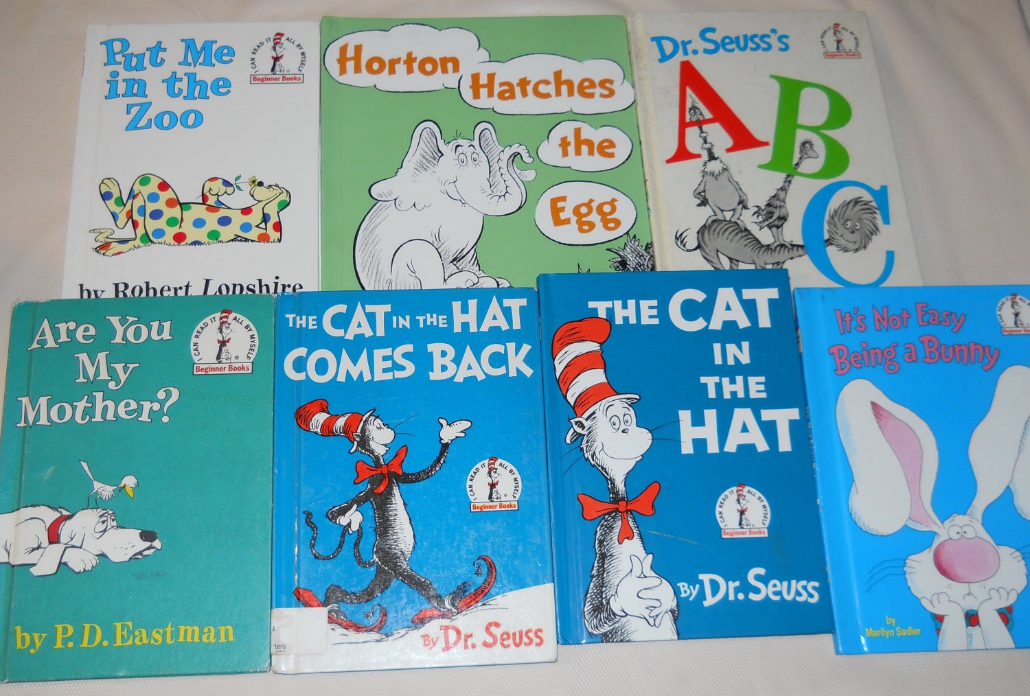 (SOLD) Lot of 7 Dr. Seuss Books Cat in the Hat/Horton/Put Me in the Zoo ...