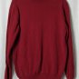 US Polo Assn Mens Red Sweater Sz L Maroon & Blue Striped 1/4 Zip LS Pullover