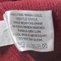 US Polo Assn Mens Red Sweater Sz L Maroon & Blue Striped 1/4 Zip LS Pullover