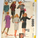 Vintage 1983 McCalls 8695 Brooke Shields Misses Dress or Top Pattern Sz M Uncut