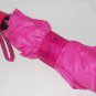 Betsey Johnson Pink Umbrella With Push Button & Wrist Strap Travel Size