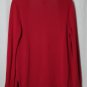 Croft & Barrow Womens Red Open Front Cardigan Sz S Knit Long Sleeve with Pockets