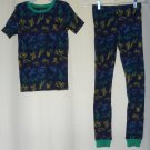 Boys Blue Pajamas Safari Animals Top & Pants Set Sz 4T 5T 7 8