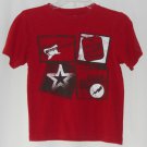Crazy 8 Boys Red Graphic Short Sleeve T-Shirt Size Small 5/6 Backstage Pass