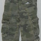 Cherokee Boys Green Camouflage Cargo Shorts Size 8 Pockets & Adjustable Waist