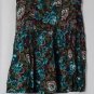 Sophisticates by Jonathan Martin Vtg Womens Floral Skirt Sz 12P Green Flowers