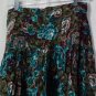 Sophisticates by Jonathan Martin Vtg Womens Floral Skirt Sz 12P Green Flowers