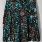 Sophisticates by Jonathan Martin Vtg Womens Floral Skirt Sz 12P Green Flowers