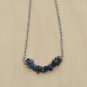 Lapis Lazuli Necklace Healing Gemstone Positive Energy Stainless Steel 19 in